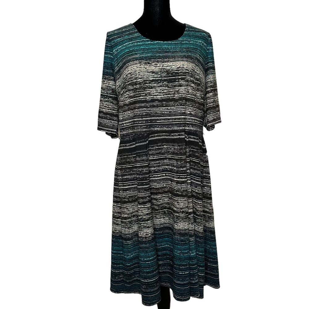 NWT Roz and Ali Plus Size Fit and Flare Dress